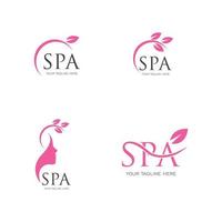 plantilla de diseño de ilustración de vector de logotipo de spa