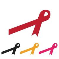 aids ribbon logo vector