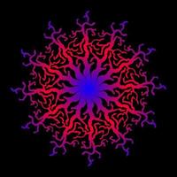 Fireworks, Abstract Ornament, mandala with abstract concept vector