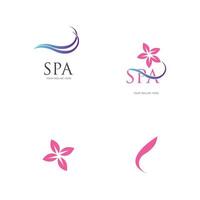 plantilla de diseño de ilustración de vector de logotipo de spa