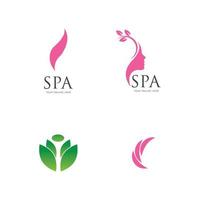 plantilla de diseño de ilustración de vector de logotipo de spa