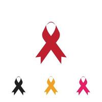 aids ribbon logo vector