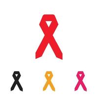 aids ribbon logo vector