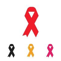 aids ribbon logo vector