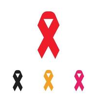 aids ribbon logo vector