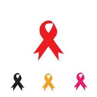 aids ribbon logo vector