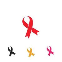 aids ribbon logo vector