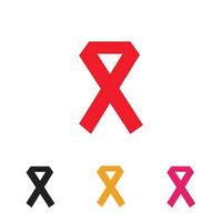 aids ribbon logo vector