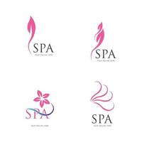 plantilla de diseño de ilustración de vector de logotipo de spa