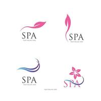 plantilla de diseño de ilustración de vector de logotipo de spa