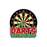 Vector Design Darts Championship Logo