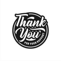 Thank you lettering premium logo-4 vector