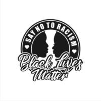 Black Lives Matter Vector Design Logo