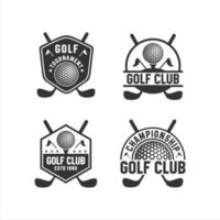 colecciones de logotipos de torneos de clubes de golf vector