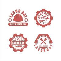 Labor Day Design logos Collections vector