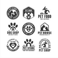 Pet shop vector design logo collection