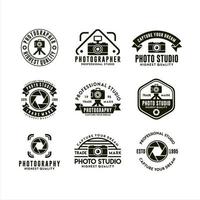 Photographer professional studio vector design logo