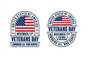 día de los veteranos estados unidos de américa diseño vectorial vector
