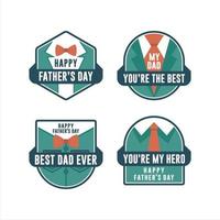 Father's Day badge clothes element vector