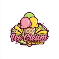 Ice cream vector design premium-1