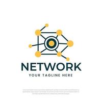 Network connection arrow direction logo,design template vector