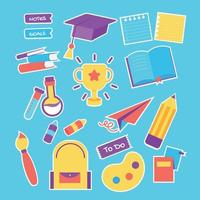 School Journaling Sticker vector