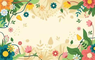 Spring Time Floral Nature Background vector