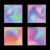 Holographic Fluid Gradient Abstract Background vector