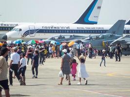 Royal Thai Air Force Don Muang BANGKOK THAILAND12 JANUARY 2019National Childrens Day the Royal Thai Air Force air force aircraft show and air show. on BANGKOK THAILAND12 JANUARY 2019. photo