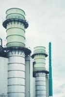 Close up Industrial zone. Plant oil and gas electricity industry blurred photo