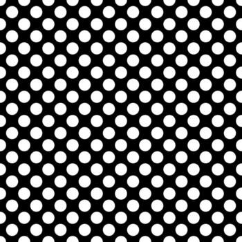 patrón transparente de círculo blanco sobre fondo negro para diseño de bolso de mano, diseño de tela, estuche de teléfono, estuche de ipad, cortina, ropa de mesa vector