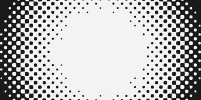 Halftone dots background, frame vector