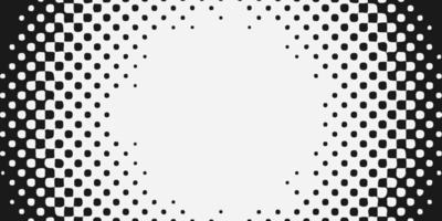 Halftone dots background, frame vector