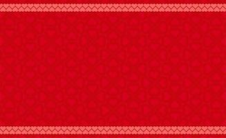 Red love background with pattern vector