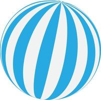 Blue striped Beach ball vector