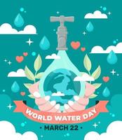 World Water Day Concept vector