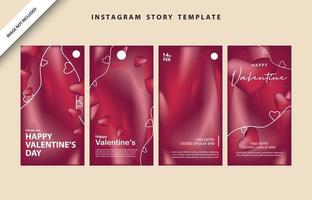 happy valentines day social media poster banner flyer pattern event abstract layout illustration background february party wallpaper template label backdrop modern vector design sale red romantic red