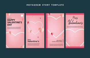 happy valentines day social media poster banner flyer pattern event abstract layout illustration background february party wallpaper template label backdrop modern vector design sale red romantic red