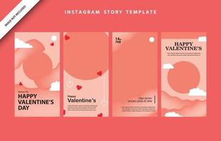 happy valentines day social media poster banner flyer pattern event abstract layout illustration background february party wallpaper template label backdrop modern vector design sale red romantic red