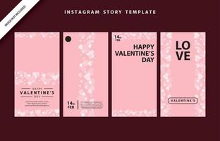 happy valentines day social media poster banner flyer pattern event abstract layout illustration background february party wallpaper template label backdrop modern vector design sale red romantic red