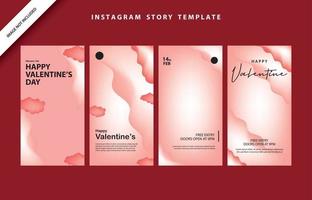 happy valentines day social media poster banner flyer pattern event abstract layout illustration background february party wallpaper template label backdrop modern vector design sale red romantic red