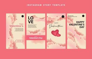 happy valentines day social media poster banner flyer pattern event abstract layout illustration background february party wallpaper template label backdrop modern vector design sale red romantic red