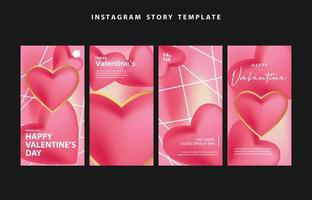 happy valentines day social media poster banner flyer pattern event abstract layout illustration background february party wallpaper template label backdrop modern vector design sale red romantic red