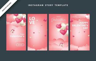 happy valentines day social media poster banner flyer pattern event abstract layout illustration background february party wallpaper template label backdrop modern vector design sale red romantic red