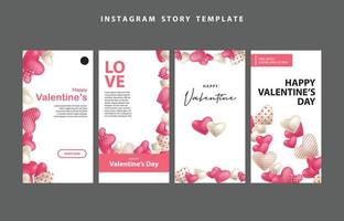 happy valentines day social media poster banner flyer pattern event abstract layout illustration background february party wallpaper template label backdrop modern vector design sale red romantic red