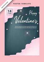 happy valentines day social media poster banner flyer pattern event abstract layout illustration background february party wallpaper template label backdrop modern vector design sale red romantic red