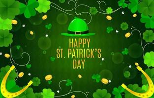 fondo del trébol del día de san patricio vector