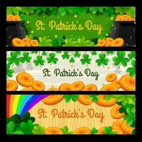 Saint Patrick's Day Clover Banner vector