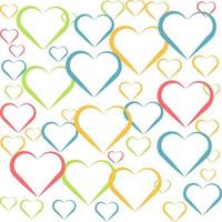 colorful heart seamless pattern perfect for background or wallpaper vector
