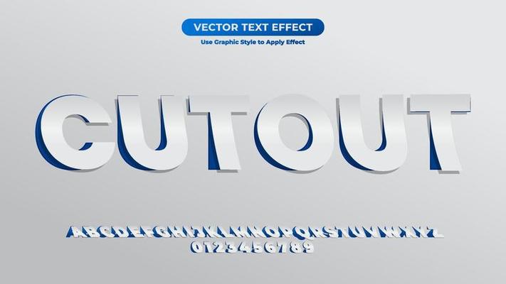 Cutout 3D Text Effect